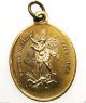 Holy Archangel Saint Michael & Our Lady Of Remedy - Rare Antique Medal Pendant Exonumia photo 1