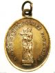 Holy Archangel Saint Michael & Our Lady Of Remedy - Rare Antique Medal Pendant Exonumia photo 2
