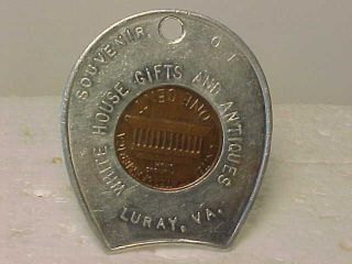 Souvenir Of White House Gifts And Antiques Luray,  Virginia Encased 1976d Penny photo