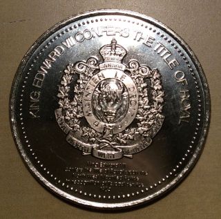 Regina 1979 Nwmp Edward Vii Confers Title Of Royal 1904 Commemorative Dollar photo