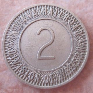 Indiana Zone Check Transit Token 997b Railroad Division Wesson Zone Check 2 photo