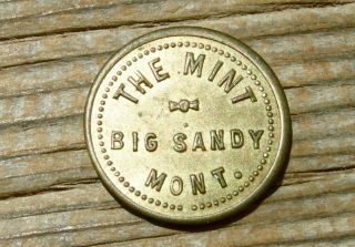 1900 Big Sandy Mt Montana (tiny,  Chouteau Co) Old Brass 