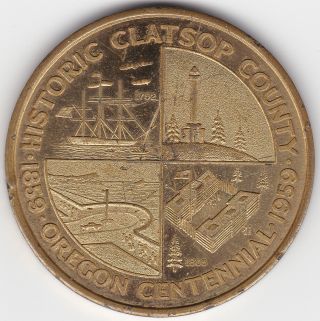 1959 Clatsop County,  Oregon Expired 50c Trade Dollar photo