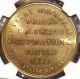 1893 Chicago Columbian Expo So - Called Dollar Hk154 Ngc Ms63,  Lg Ltrs Medal/token Exonumia photo 1