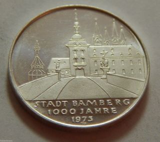 Vintage 1973 Bamberg Germany Silver 1000 Year Anniversary Medal 100 Pure photo