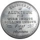 Montana Token - Anaconda Aluminum Co,  1955,  Ingot,  Columbia Falls,  Mt,  50mm Exonumia photo 1
