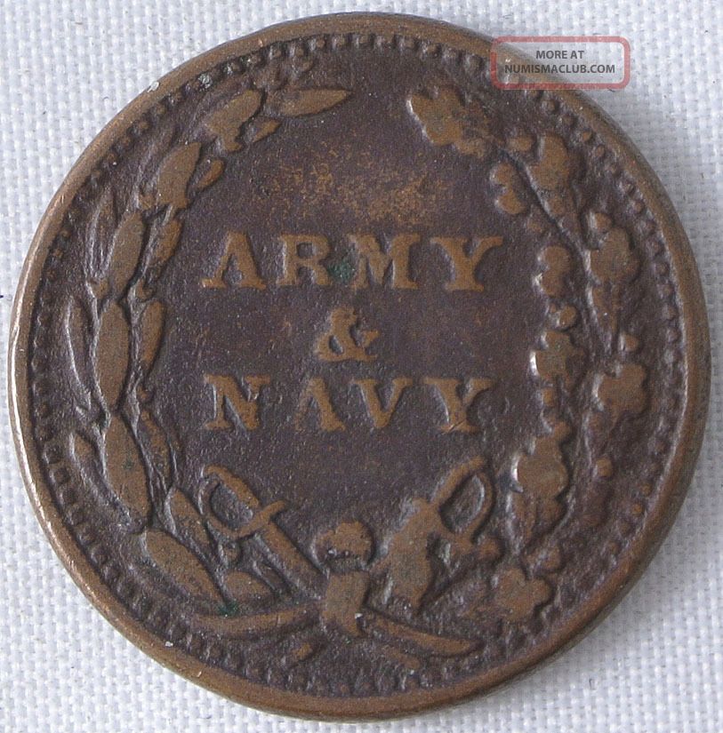 civil war token army navy identification union shall be preserved