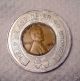 Vintage Encased Coin Good Luck Penny 1936 Nebr.  City Brad ' S & Shirley ' S 11ep Exonumia photo 1