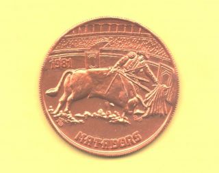 Matador Token 1981 Bull Fighting Coin photo