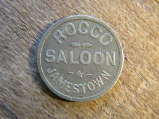 Jamestown,  California Token Rocco Saloon Tuolumne County Cal (gold Rush Town) photo
