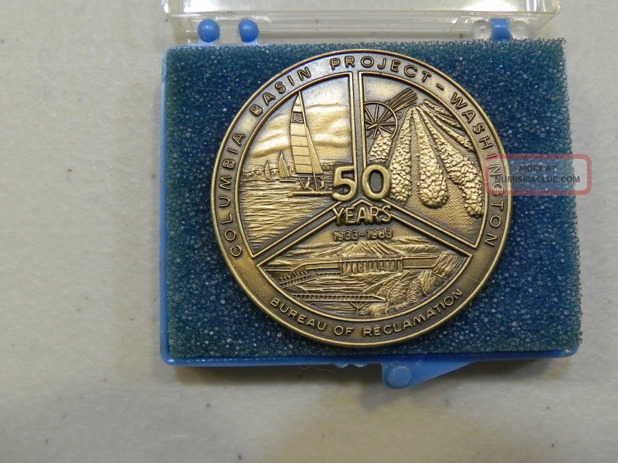 Vintage Rare Columbia Basin Project In Washington State 50 Year Token Exonumia photo