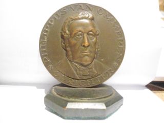 Bronze Medal By Van Goor - Founder Of A Company - 1839 - 1939 photo
