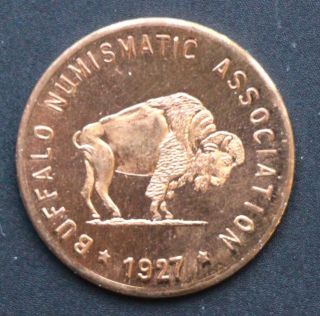 Buffalo Numismatic Association (b.  N.  A. ) Members Numismatist Token/medal 1963 photo