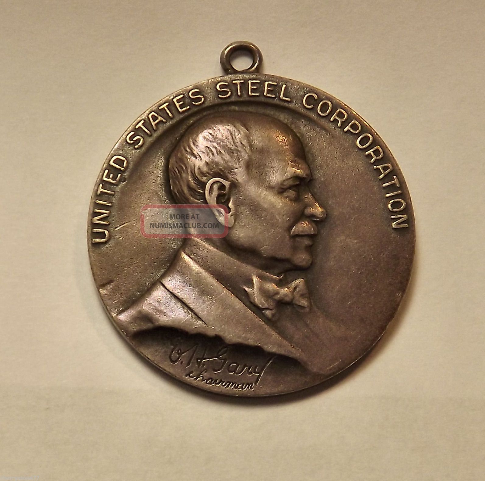 United States Steel Corporation Sterling Silver 40 Year Service Medal Fob united-states-steel-corporation-sterling-silver-40-year-service-medal-fob