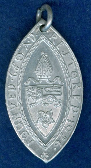 1927 Leicester Hallowing Of Diocese Religious British Medal photo