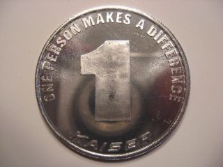 Kaiser Aluminum ' S Interest In Anglesey Aluminium,  Uk American 1980 Medal Token photo