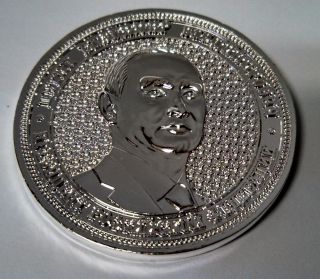 Russian Silver Plated Putin Crimea Ukraine Coin Medallion - Proof 2014 photo