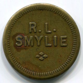 Wyoming,  Kirby - R.  L.  Smylie 5c Token photo