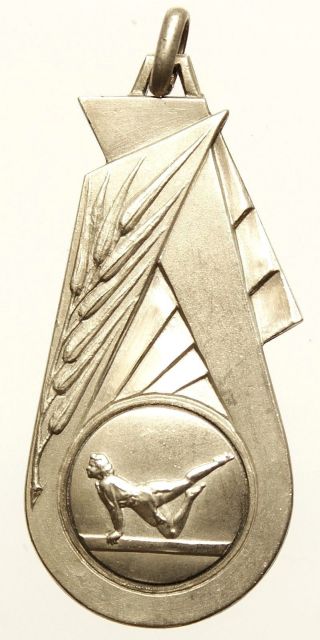 Antique Silver Plate Art Deco Medal The Dance photo