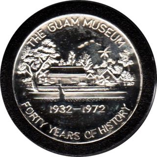 Guam - Usa 1972 40th Ann.  Guam Museum Sterling Silver Medal (39mm) photo