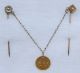 Antique Victorian Jewelry Stick Pin &1853 Us Gold Dollar Coin Love Token - Wow Exonumia photo 11