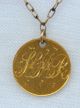 Antique Victorian Jewelry Stick Pin &1853 Us Gold Dollar Coin Love Token - Wow Exonumia photo 1