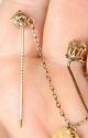Antique Victorian Jewelry Stick Pin &1853 Us Gold Dollar Coin Love Token - Wow Exonumia photo 7