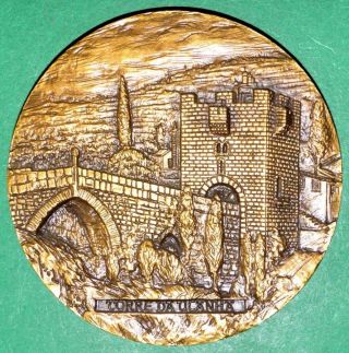 Middle Ages / Century Xv Bridge Of Ucanha Bronze Medal.  M.  17a photo
