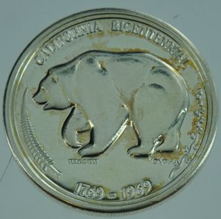 1969 California Bicentennial Bear.  900 Silver Medallion photo