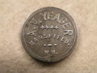 Mansfield,  Wn.  A.  V.  Yeager 10 Cts.  Token photo