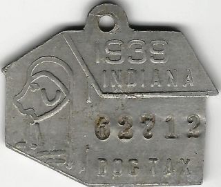 1939 Indiana Dog Tag photo