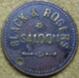 Black & Rogers Saloon / Good For 2 1/2 Cents In Trade - Okla.  City,  Oklahoma photo