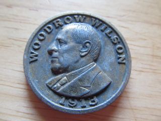 1913 Woodrow Wilson President Of United States Commemorative Medallion Token photo
