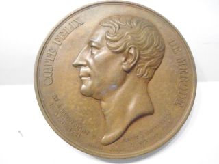 Bronze Medal By Wiener - Commemoration Felix De Merode - 1791 - 1857 photo