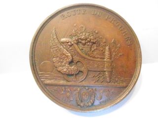 Bronze Medal By Hart Fecit - Inauguration The Construction Of A Rail Track photo