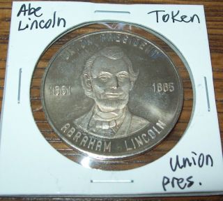 Vintage Abraham Lincoln Union President Civil War Token Great Seal photo