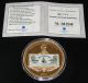 24k Gold Layered Commemorative $50 Jefferson Davis Banknote Piece With Exonumia photo 2