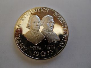 American Revolution Bicentennial 1973 Commemorative 925 Sterling Silver Medal photo
