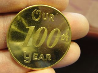 1973 Amber Iowa Our 100th Year Token Medal Coin Centennial Souvenir Ma12 photo
