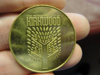1965 City Of Kirkwood Missouri Centennial Half Dollar Token Medal Ma12 photo