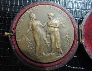 France Agriculture Bronze Medal By Alphée Dubois.  1800 ' S photo