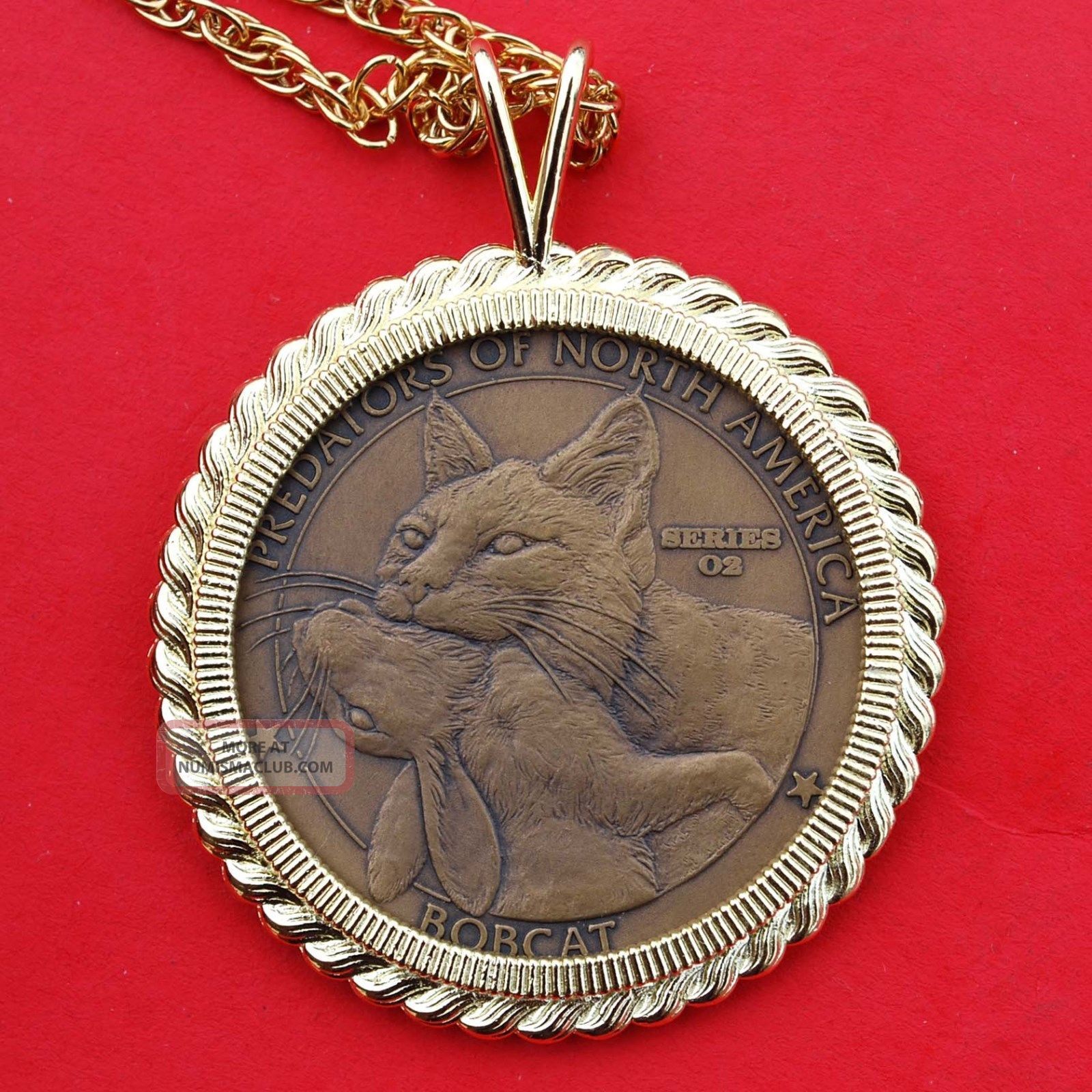 North American Hunting Club Big Game Collector S Series Coin Bobcat