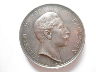 German Silver Shooting Price / Award Medal By Weigand - Willem Ii King Prussia photo