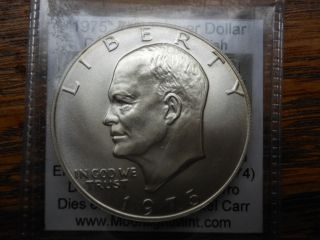 1975 Eisenhower Dollar Daniel Carr Die Pair 1 Satin Finish 155 Minted - photo