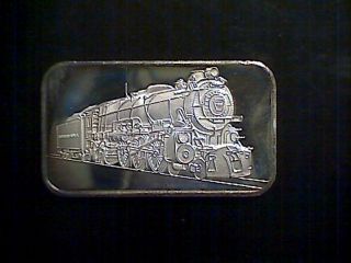 . 999 Fine Silver Bar,  Locomotive Train,  Horseshoe Curve Pennsylvania photo