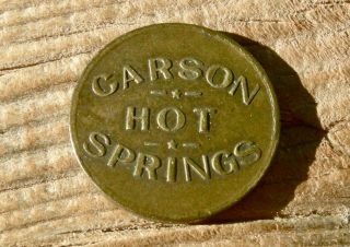 1905 Carson Hot Springs Nevada Nv (cc) R8 Dunn Merchant Good For Token photo
