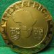 African Woman / Map African Colonies 68mm Vtg Bronze Medal Exonumia photo 3