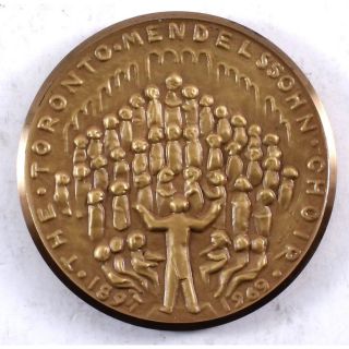 Cz561.  1969 Medallion Commemorating 75 Yrs Of The Toronto Mendelssohn Choir photo