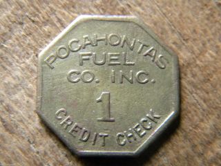 Pocahontas,  Virginia Coal Scrip Trade Token Pocahontas Fuel Tazewell County Va photo