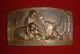 Lovely Embossed Copper Plaque By Lenoir,  Ca.  1911: Winter Exonumia photo 4